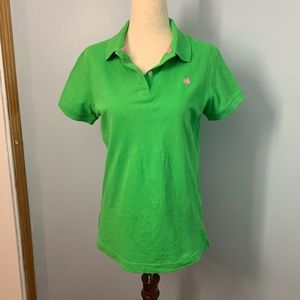 Lilly Pulitzer Green Short Sleeve Polo Shi…
